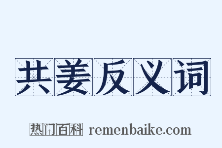 共姜反义词是什么意思的图片